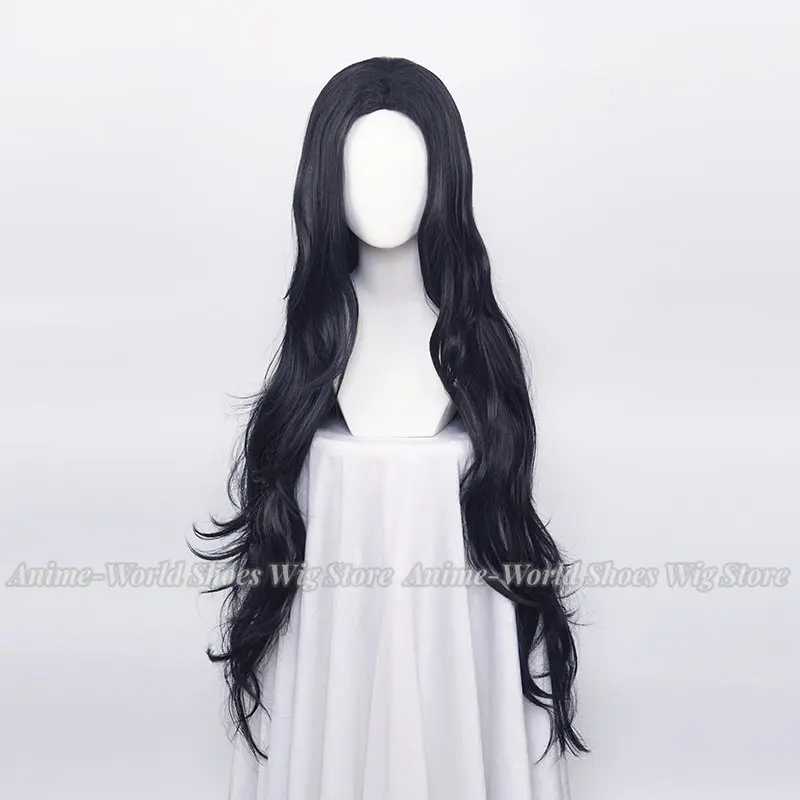 

Синтетические парики для косплея Yamagishi Yukako, темно-синие смешанные черные длинные вьющиеся парики + шапочка для парика