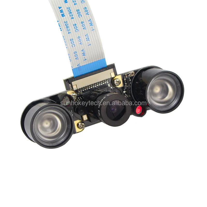 Raspberry Pi 3 Camera Camera(F) Focal Adjustable Module Night Vision +2pcs IR Sensor LED Light +15PIN FFC Support Raspberry Pi 2