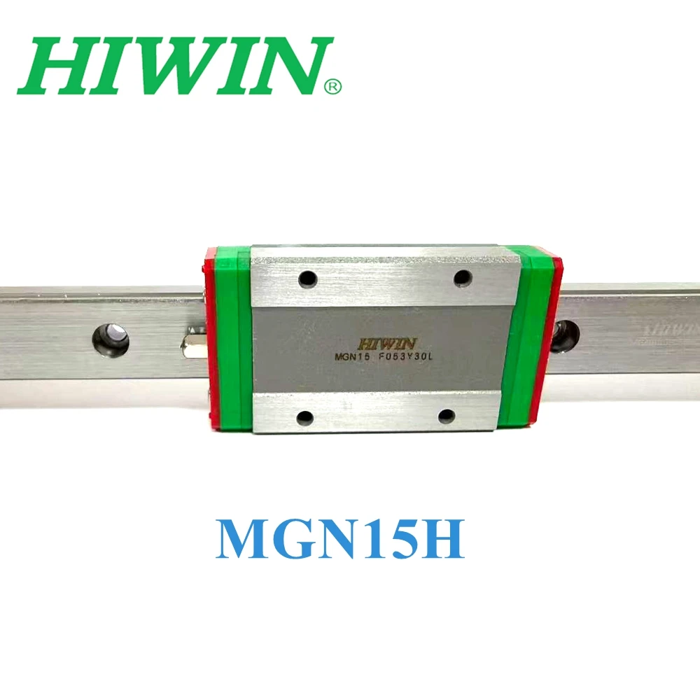 NIEUWE Echte HIWIN MGN15 Miniatuur Lineaire Geleiderail L = 60-585mm + 1 st MGN15H Slider Block Onderdelen voor CNC Machines en 3D Printers