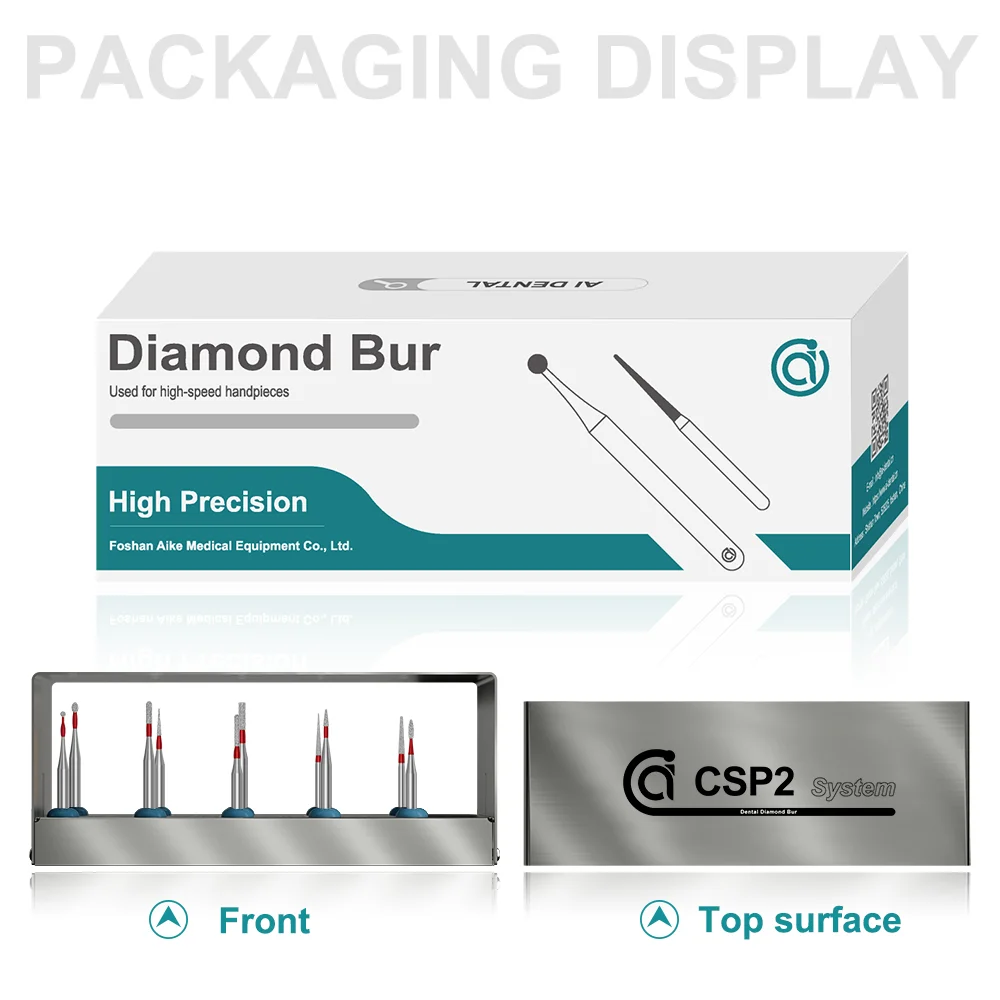 

CSP2 Dental Children's Special Diamond Burs Kit 1.6mm for Tooth Polishing/Grinding Dentistry Stainless Material Spare Parts