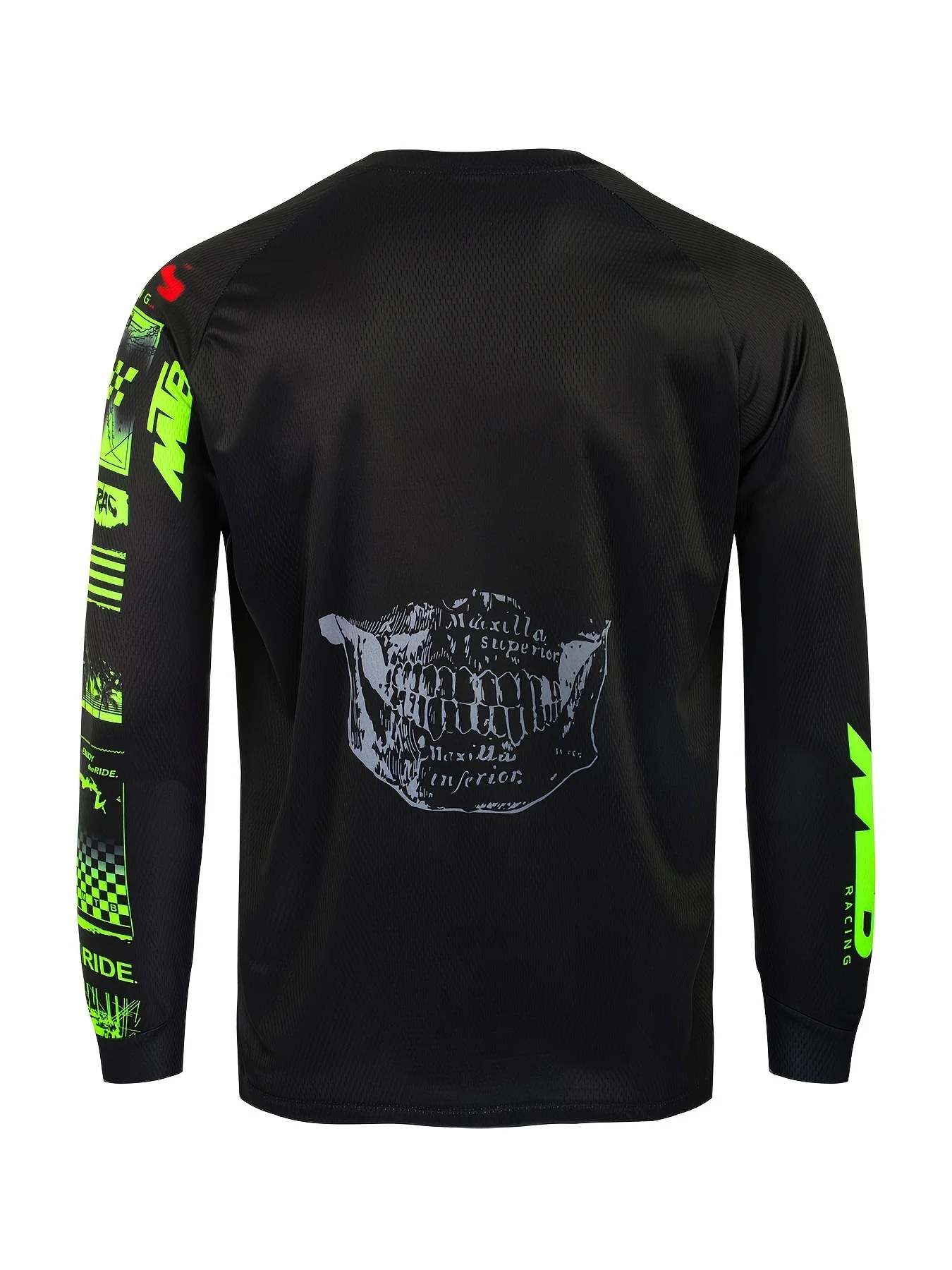 Men's Long-Sleeve Mountain Biking Jersey – Printed MX Motocross Style – Breathable Outdoor Sports Top 3