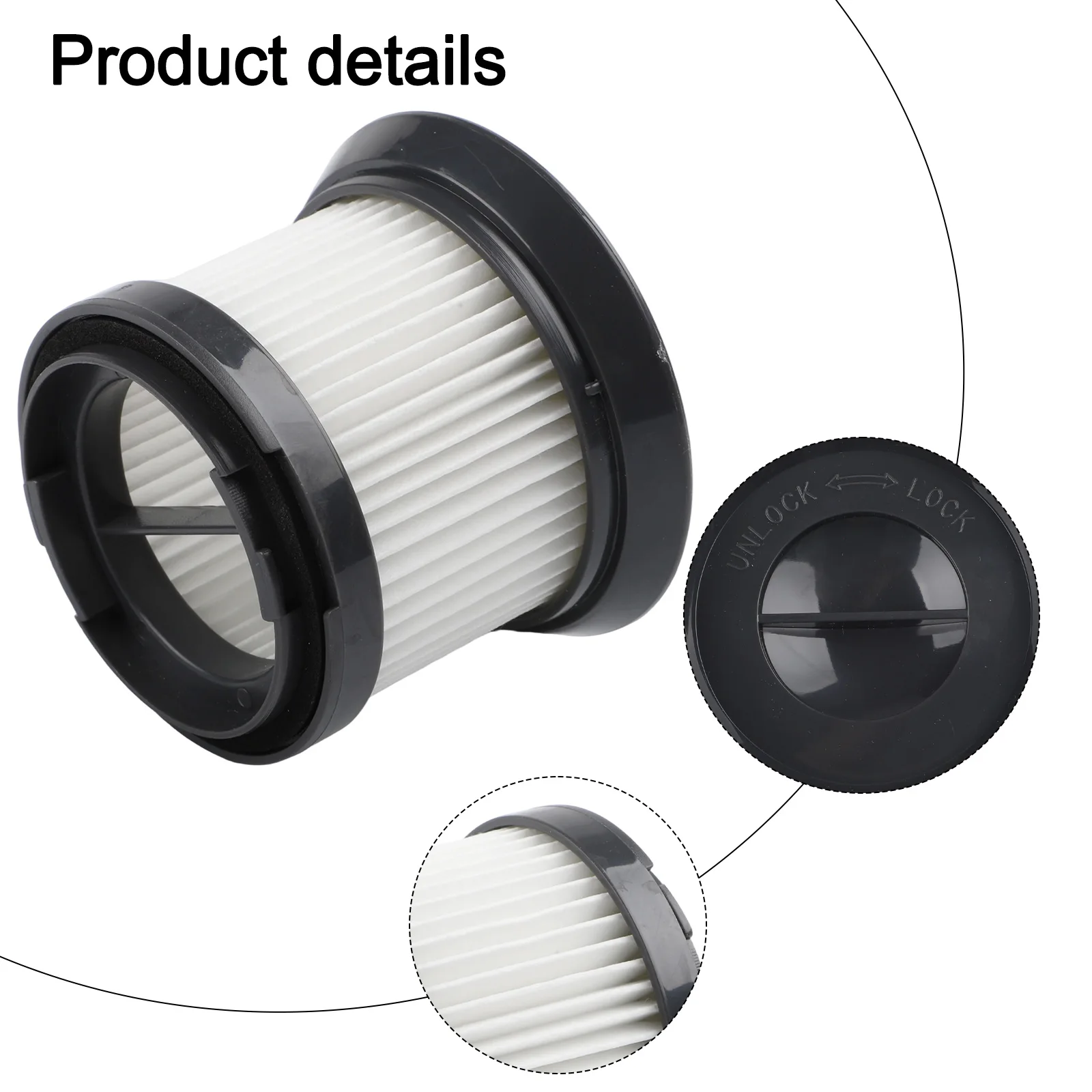 Hepa Exhaust Filter For Cleanmaxx MJ1901B For Cyclone Vacuum, Replacement H13 G…