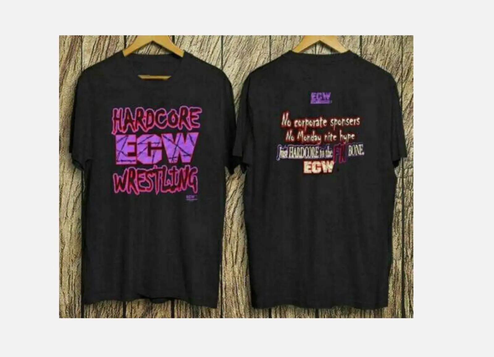 Original ecw hardcore wrestling t-shirt 90s Vintage Gift S-5XL