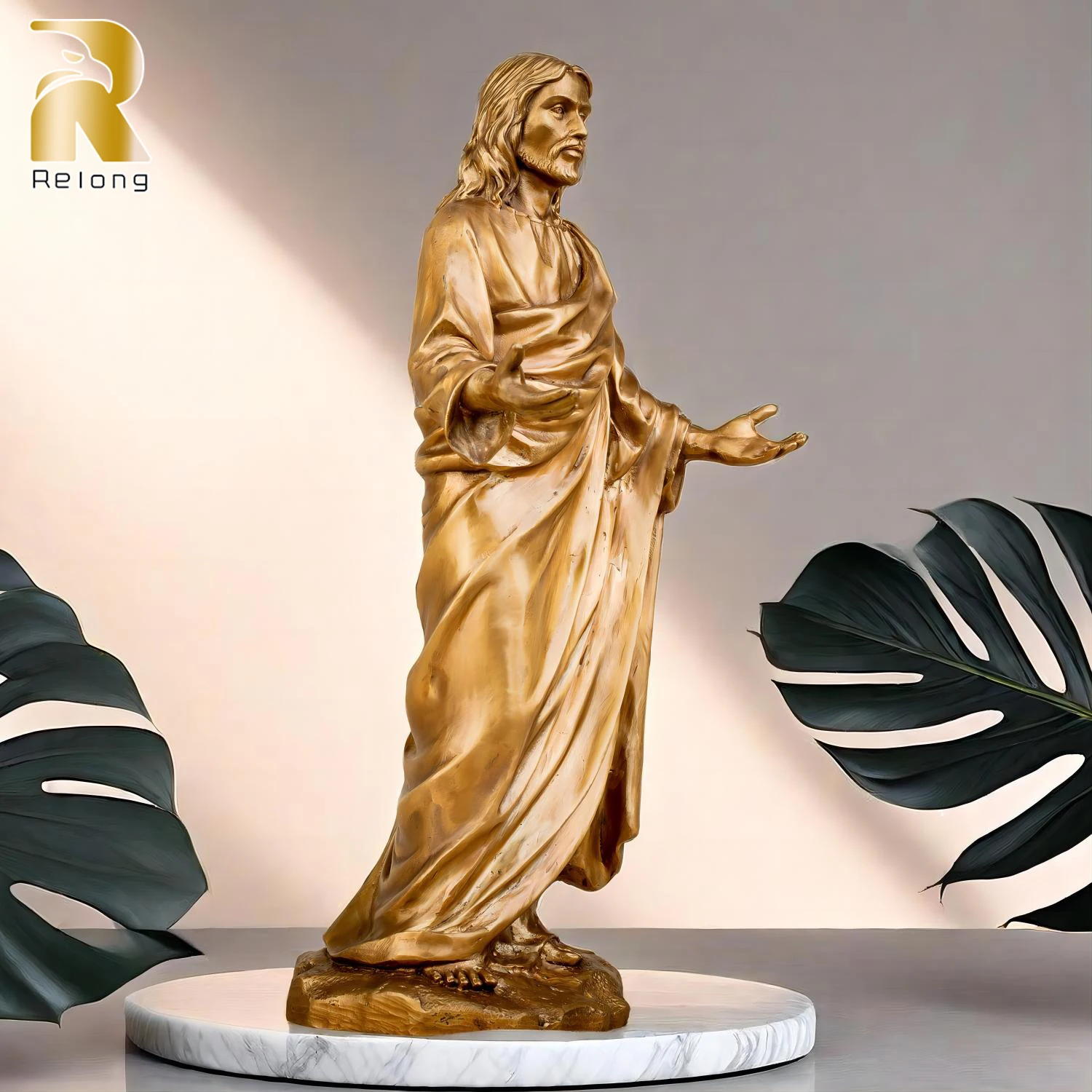 Bronze Jesus Statue Jesus Christ Blessing Bronze Sculpture Bronze Casting Jesus Art Crafts For Home Church Decor Ornament Gifts