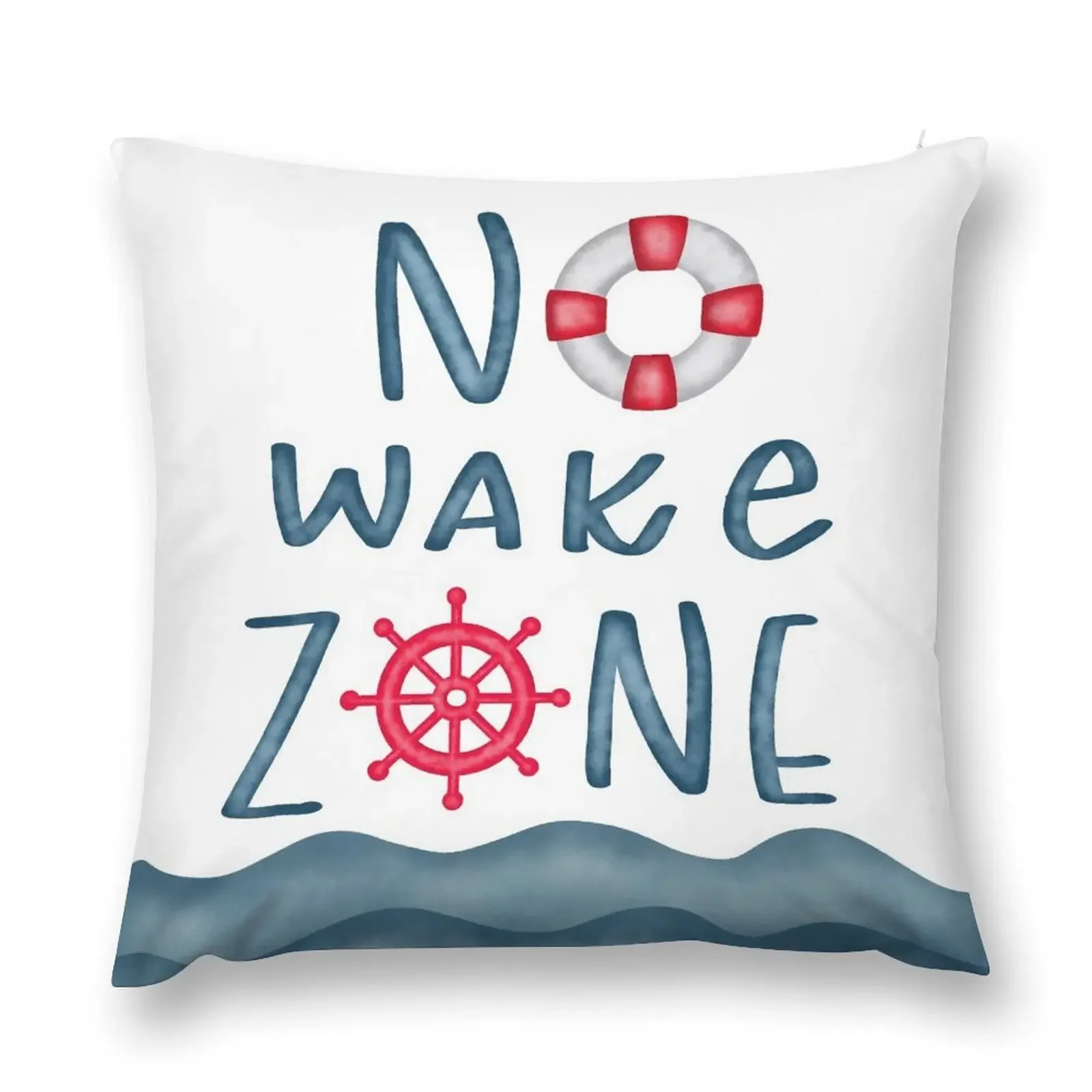 

No Wake Zone Throw Pillow luxury decor covers for pillows Cushions For Sofa Room decorating items pillow