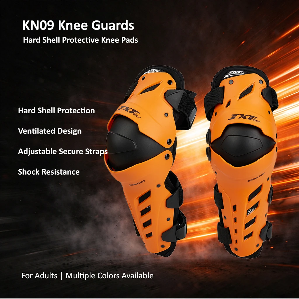 JXT WOLF Motorcycle Kneepad Activity Anti-Fall Protection Biking Four Seasons adjustable knee protectors adults riding knee gear