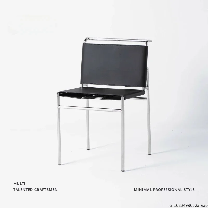 

Artistic Design Saddle Chair, Coffee Shop Stainless Steel Dining Chair, Wholesale, Home Furniture，Italian Minimalist Bren Chair