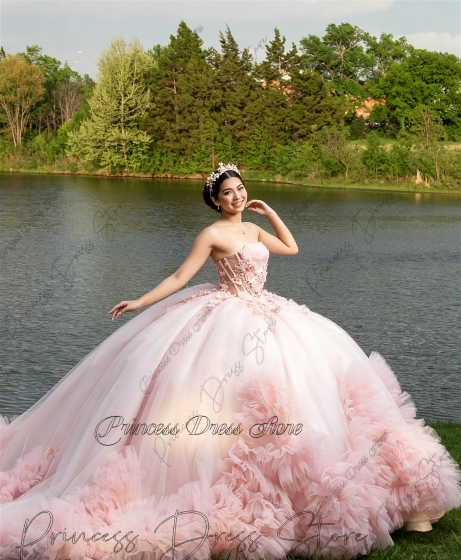 Vestidos de Quinceañera Glitter Sweetheart para 15 Años, Elegantes con Cordones, Tul, Apliques y Pedrería, Vestidos de 15 Años 2026 Personalizables