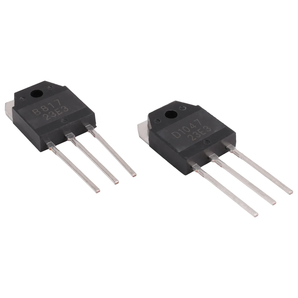 2 silicon transistor - D 1047 + B 817, 200 V, 12 A