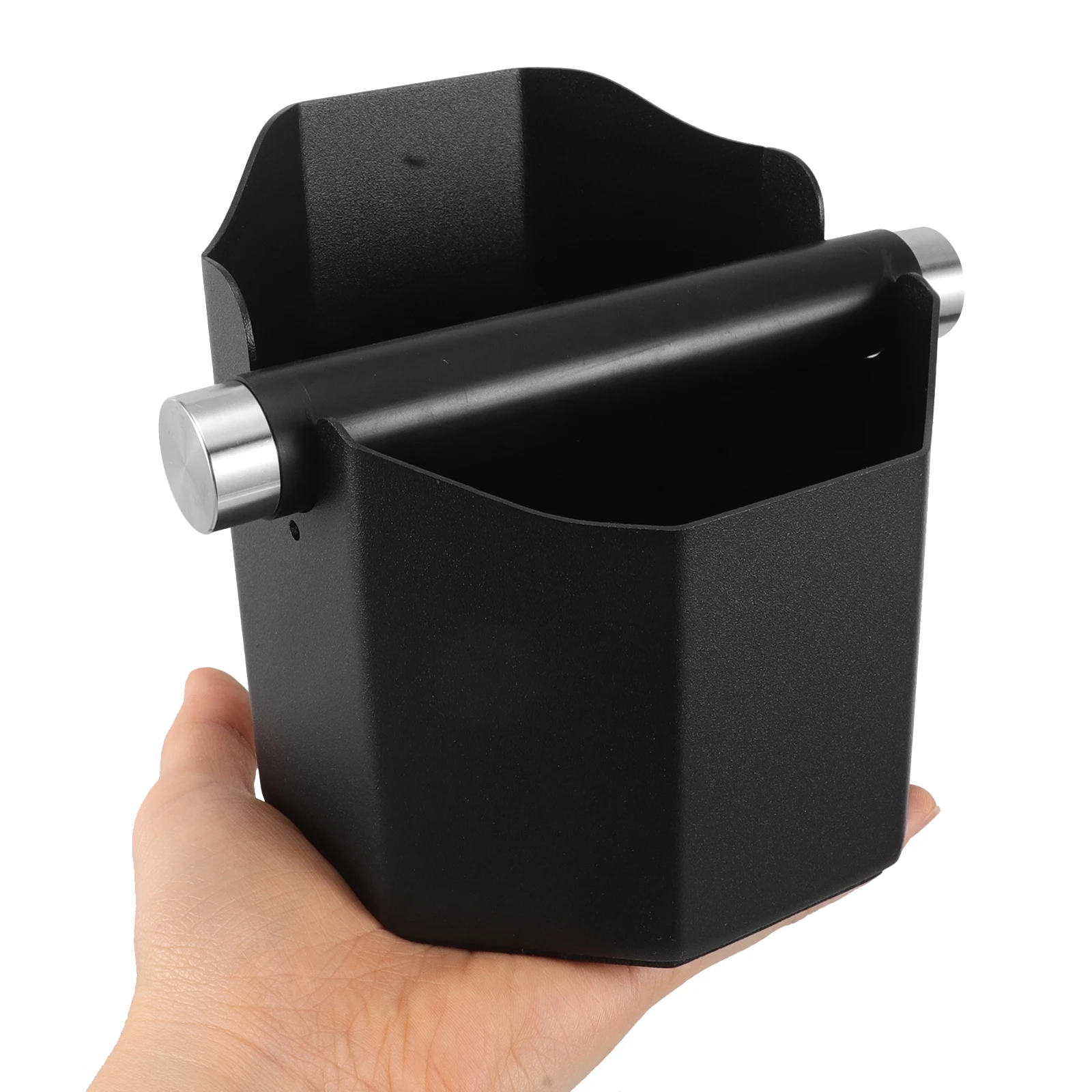 

Stainless Steel Coffee Durable Compact for Espresso Machine Easy Bin Elegant Design Black Coffee