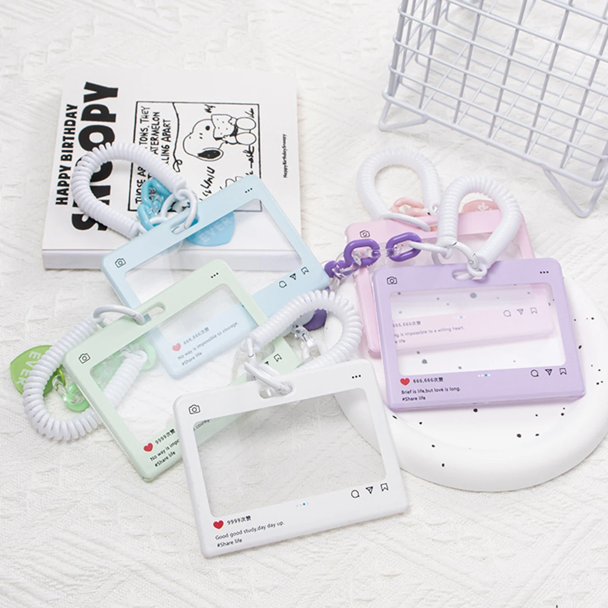 

Cute Transparent Card Cover Bus Metro Card Protective Cover Campus Access Card Transparent Student School Card Protective Cover