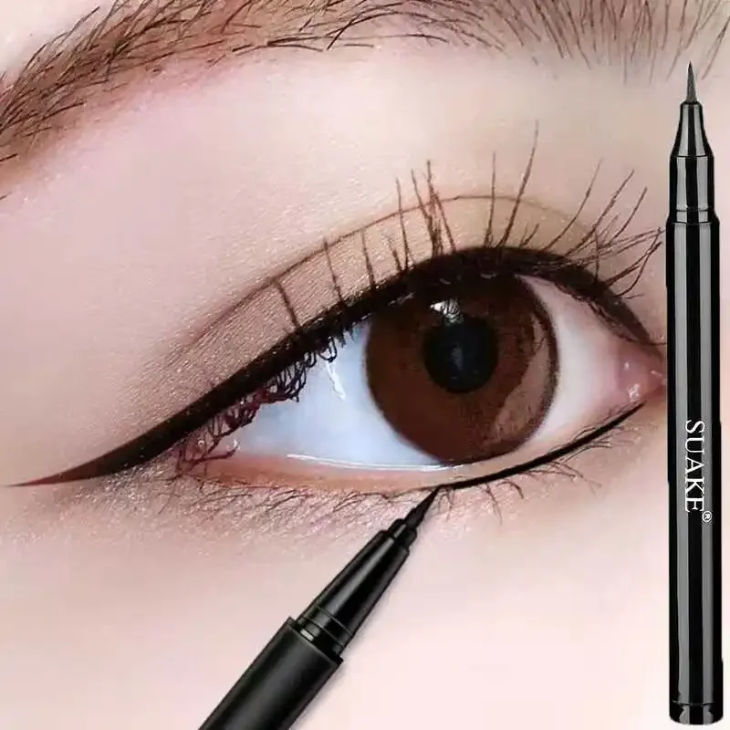 Ultra dünne wasserdichte flüssige Eyeliner koreanische Make-up für Frauen schnell trocknen glatte Eyeliner lange letzte untere Wimpern Stift Kosmetik