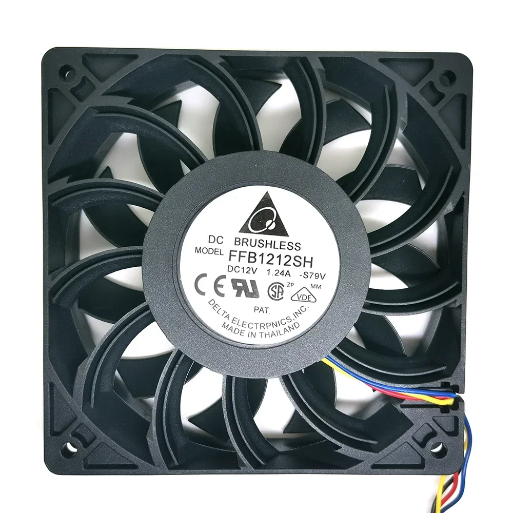 

12 см для delta FFB1212SH DC12V 1,24a 12025 120*120*25 мм жестокий высокоскоростной вентилятор с большим объемом воздуха