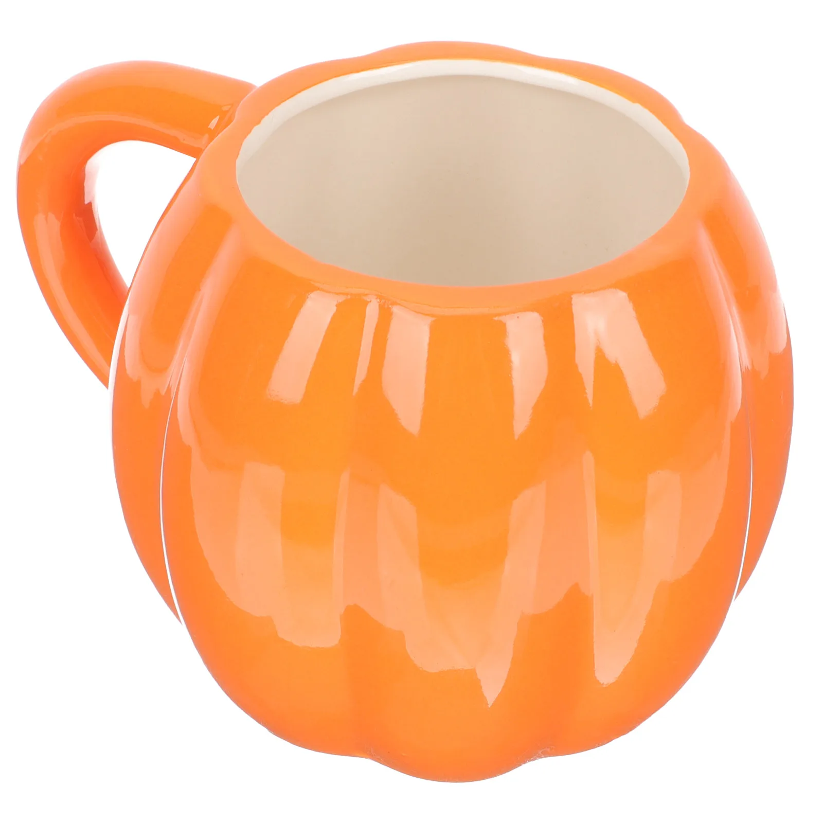 

1pc Pumpkin Shaped Mug Pumpkin Shaped Ceramic Mug Water Cup Office Mug Coffee Milk Cup Harvest Festival Halloween supplies 500M