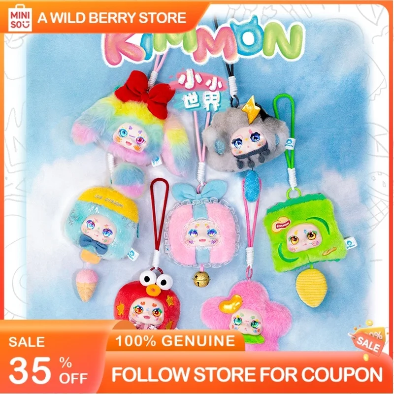 

Kimmon Plush Doll Kimmon Biology Fantasy Tiny World Cute Animal Stuffed Toy Blind Box Mystery Crossbody Pouch Earphone Case Gift