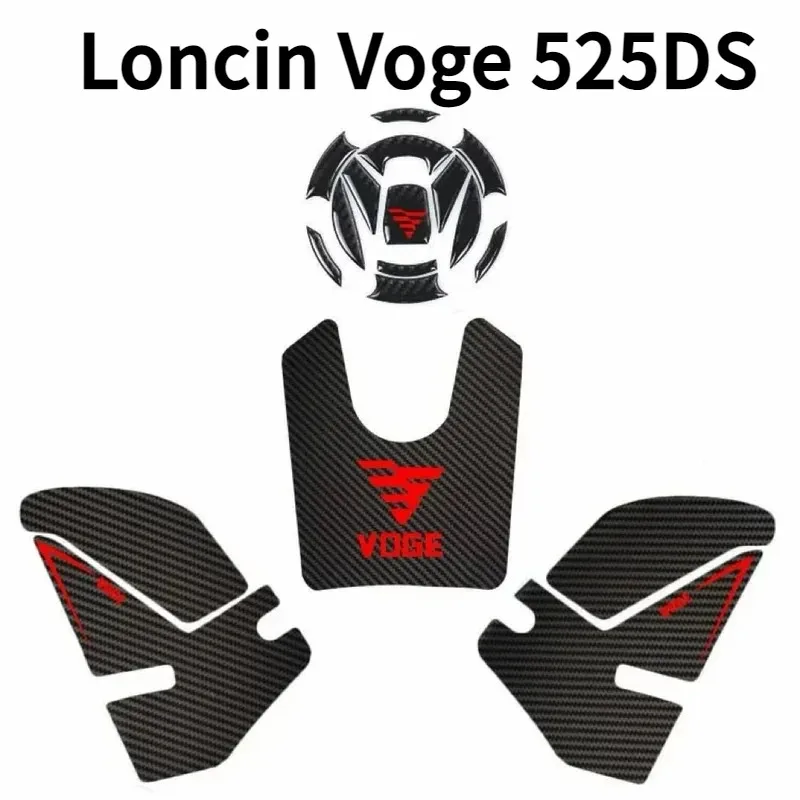 For Loncin Voge 500DS 525DS Non-slip Fuel Tank Stickers Anti-scratch Decal