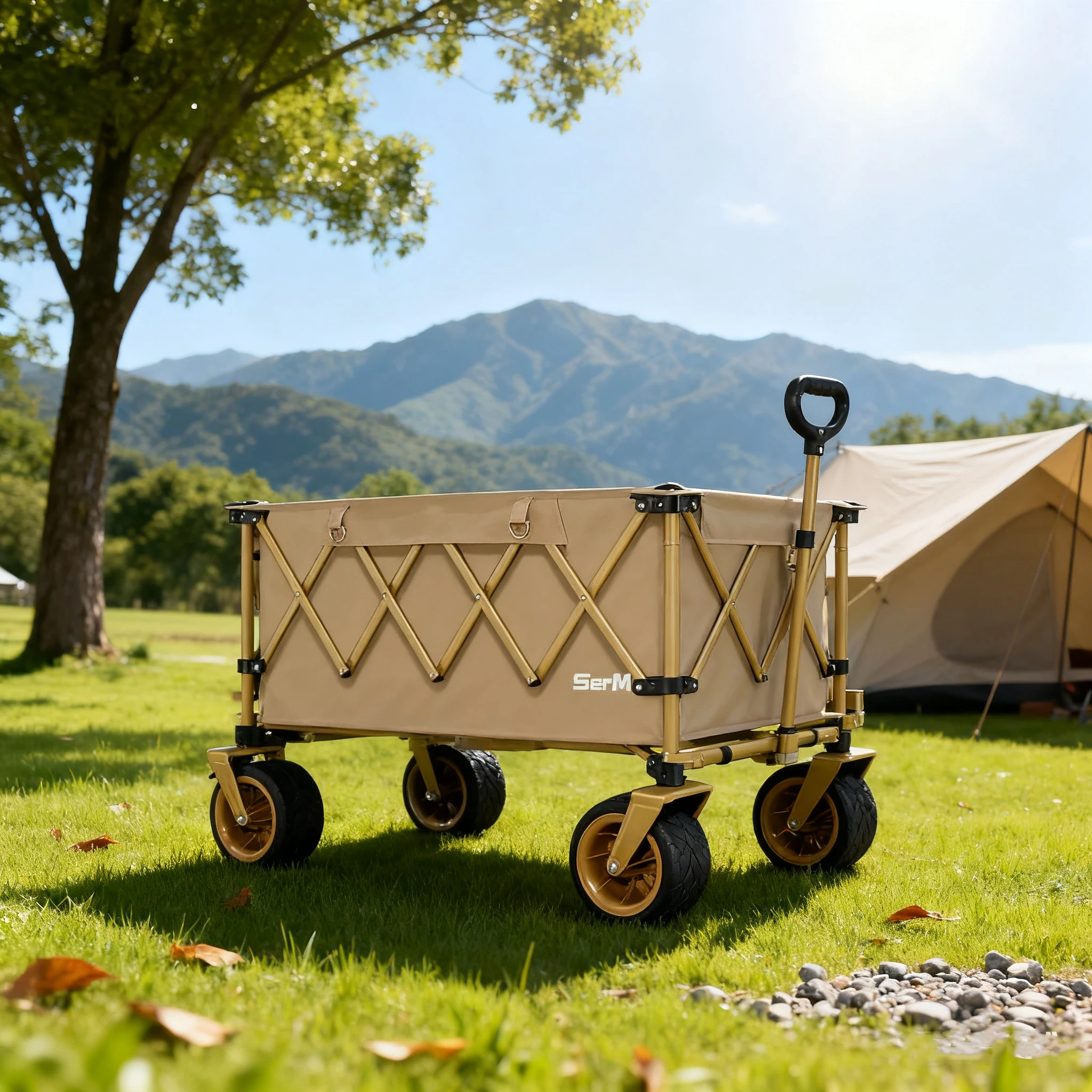 Sports Equipment Trolley - Tekerlekli Katlanır El Arabası, Katlanabilir Kamp
