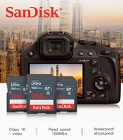 Original Class 10 Flash Camera Cards SanDisk SDHC SD Card 16GB 32GB SDXC Memory Card 64GB 128GB 256GB