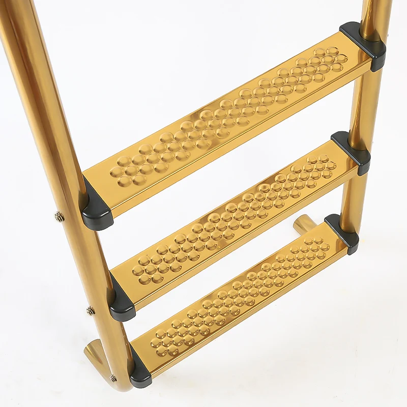 

2026 Аксессуары для бассейна, 3-ступенчатая лестница для бассейна, противоскользящая лестница для надземного бассейна из нержавеющей стали