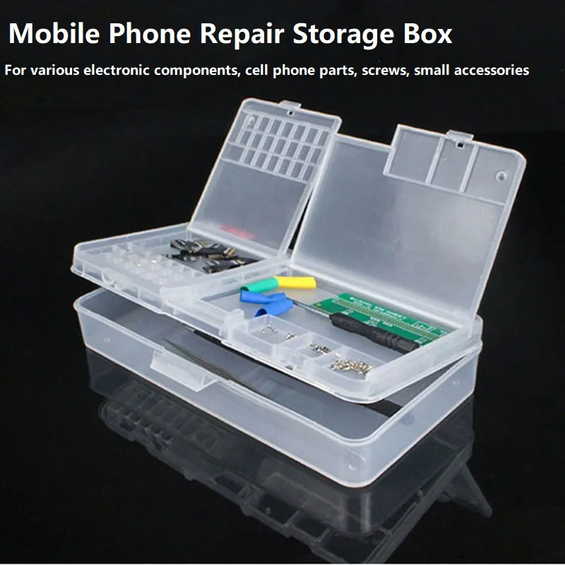 Mobile Phone Repair Storage Box For IC Parts Motherboard Screw Multi Functional Repair Components Box Opening Tools Collector