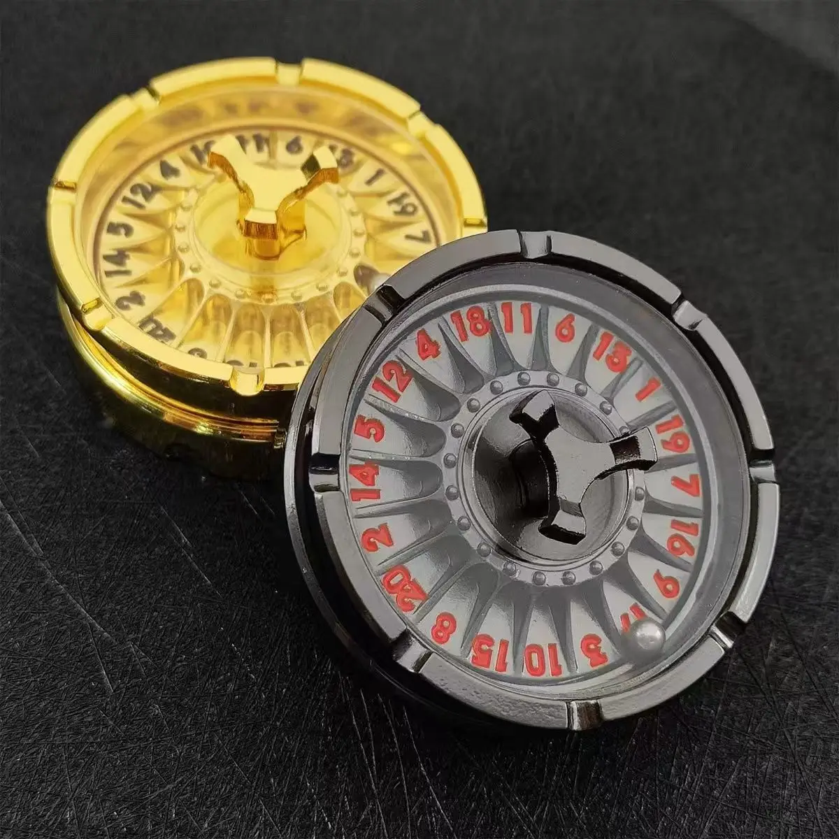 2026 Metal Roulette Dice Spinner Dice Fingertip gyro dice Metal Rotation Dice for Dungeons and Dragons Tabletop Games RPG Dices