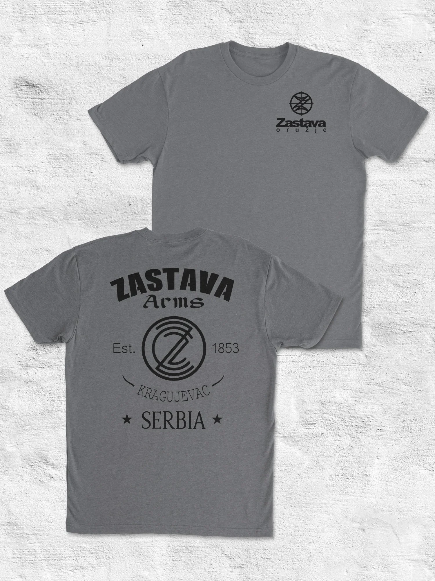 Vintage-T-Shirt mit Serbien-Wappen-Motiv für Herren, beidseitig bedruckt, O-Ausschnitt, Kurzarm, Retro-Militär-Fan, lässige Baumwoll-Oberteile – Detail 6