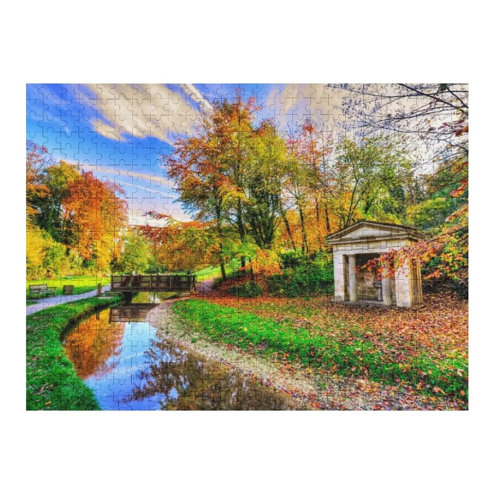 

Hubbards Hills, Louth, Autumn Leaves Jigsaw Puzzle Custom Custom Gifts Puzzle