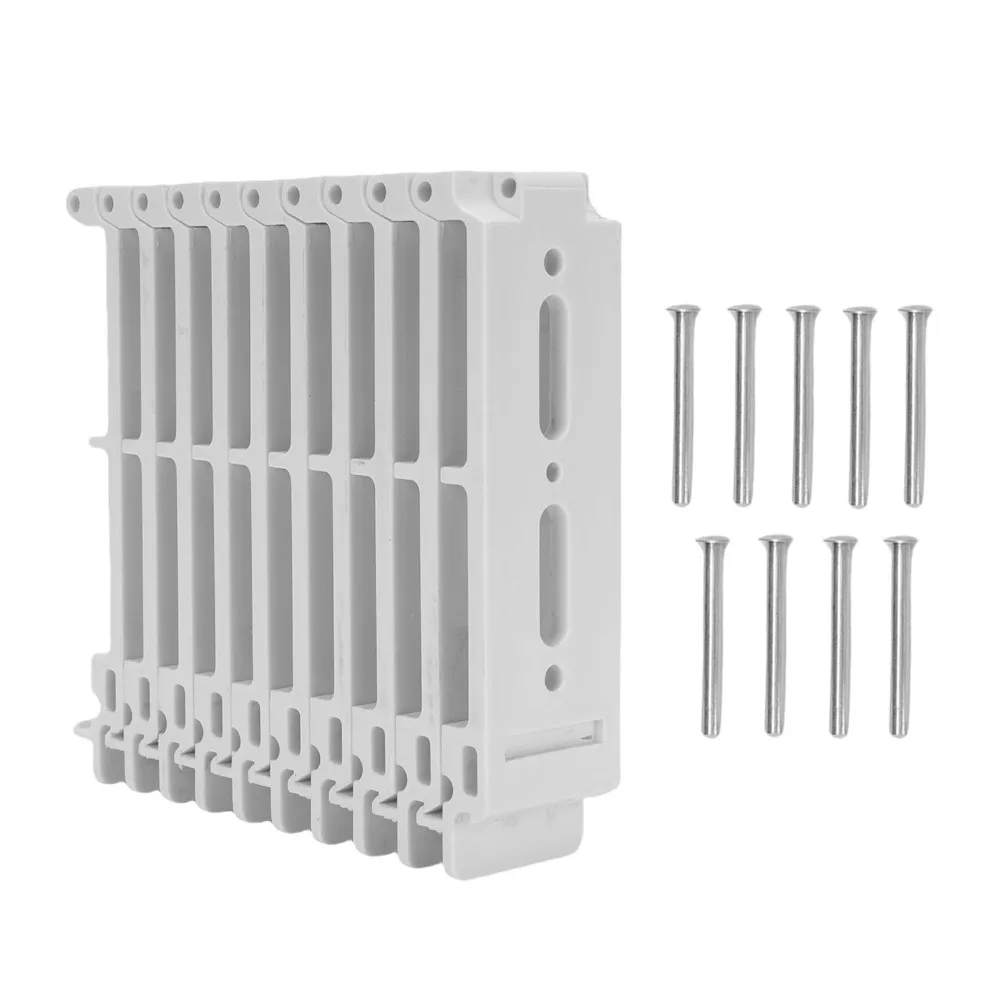 10pcs Sturdy Snap On Cable Organizing Tool Multi Hole Adjustable Wire Comb Organizer Network Cord Organizer Tool Home