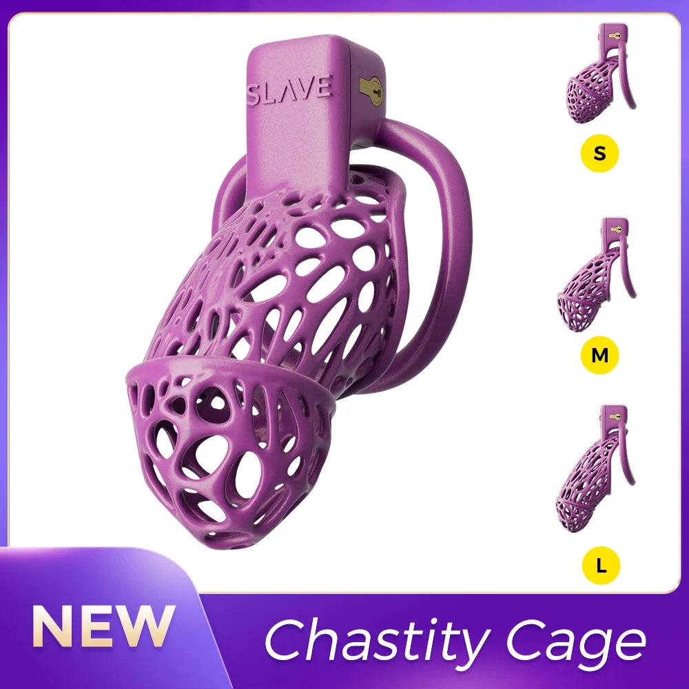 

Cut-out BDSM Sissy Pussy Small Cock Cage Purple Chastity Devices Cage Bondage Lock Penis Ring Sex Gay Ladyboy Shemale Sex Toys