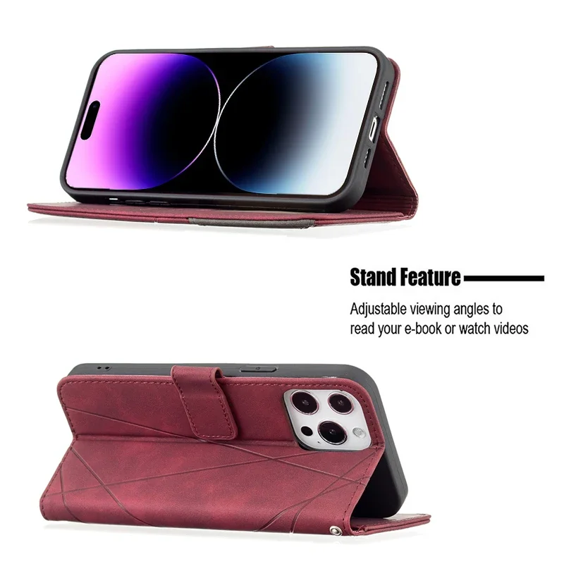 Funda de cuero a prueba de golpes para iPhone, carcasa de lujo con tapa magnética para modelos 15, 14 Pro Max, 13, 12, 11, SE, 2022, X, XS, XR, 8,