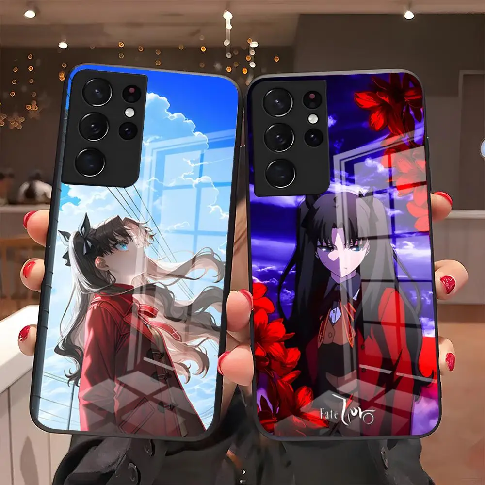 Fate Rin Tohsaka Phone Case For Samsung A27 A37 A33 5G A54 A36 A35 A56 A52 A17 Shockproof Glass Cover