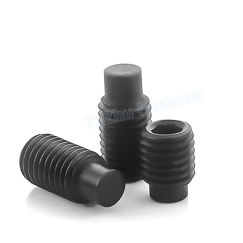 M3 M4 M5 M6 M8 M10 M12 Grade 12.9 Steel Allen Head Hex Hexagon Socket Set Screw with Dog Point Grab Grub Convex End Bolt DIN915