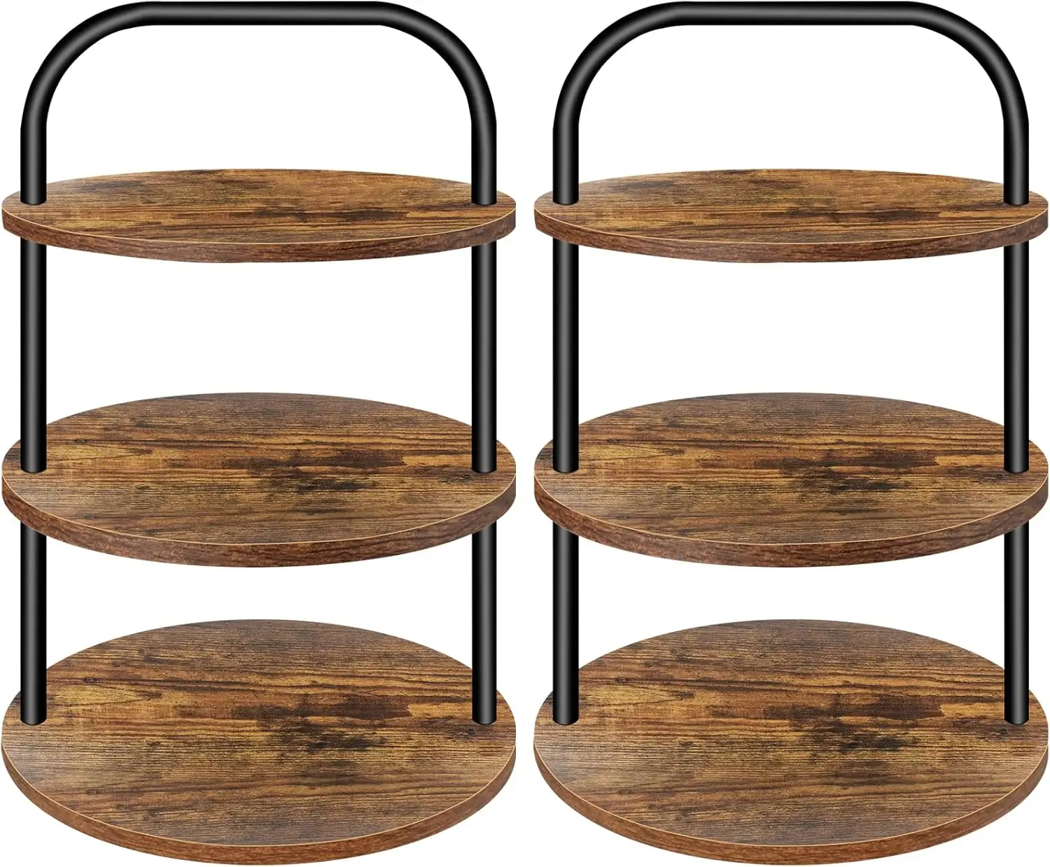 

3-Tier Wooden Cupcake Stand for 100 Cupcakes, Large Dessert Table Display Set with Serving Tray