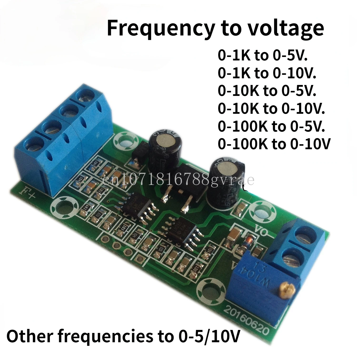 F/V Conversion Module Frequency Conversion to 0-10V/5V Voltage Digital to Analog Frequency Voltage Converter