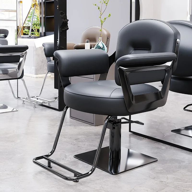 Makeup Cosmetic Barber Chairs Reclining Waiting Modern Barber Chairs Swivel Pedicure Cadeira De Barbeiro Commercial Furniture