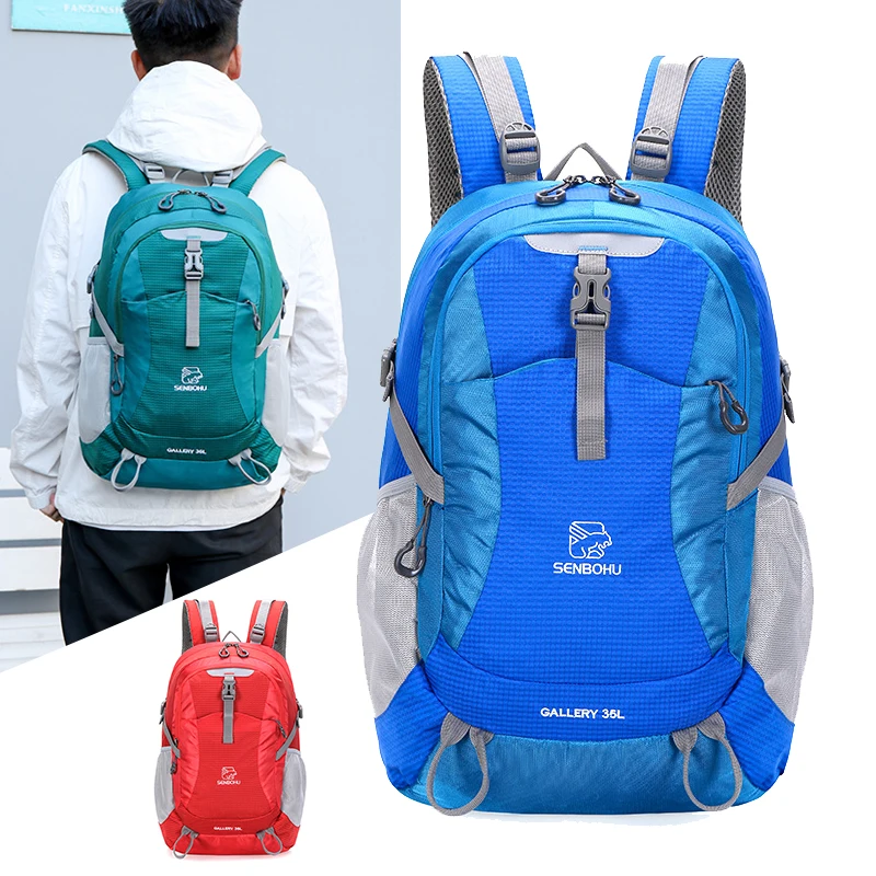 

35L Mountaineering Backpack for Men Women Hiking Climbing Fashion Travel Rucksacks Outdoor Camping Cycling Sports Bag Back Pack