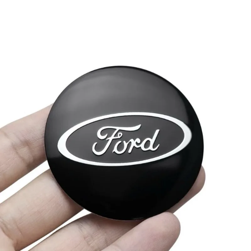 4Pcs 56MM Car Wheel Hub Center Cap Metal Emblem Stickers For Ford ST Focus 2 3 Mondeo Kuga Fiesta MK7 Escort Edge C-Max