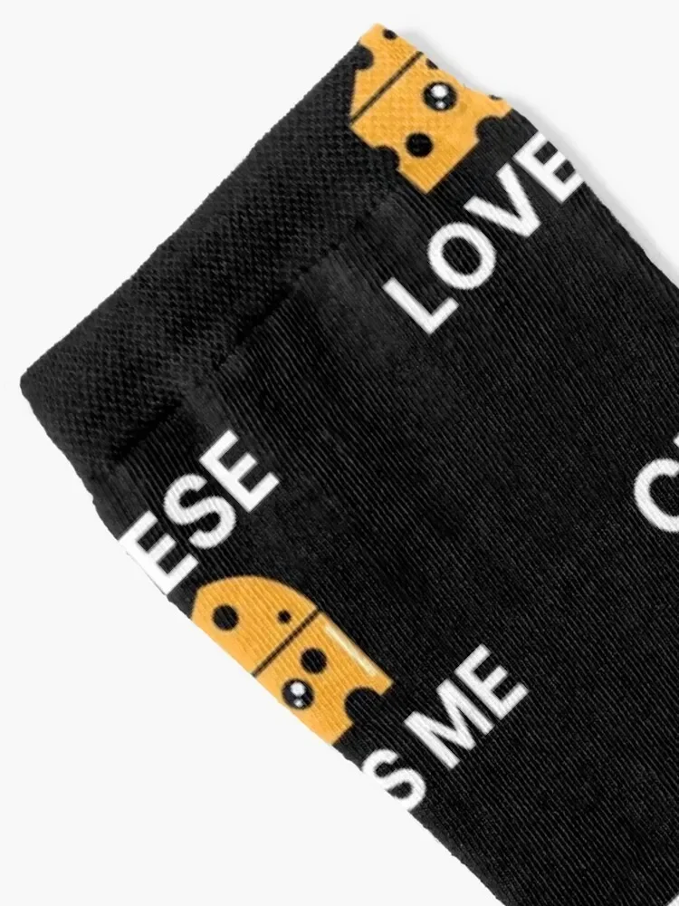 Cheese Loves Me Socks Hiking boots Rugby fashionable Ladies Socks Men's