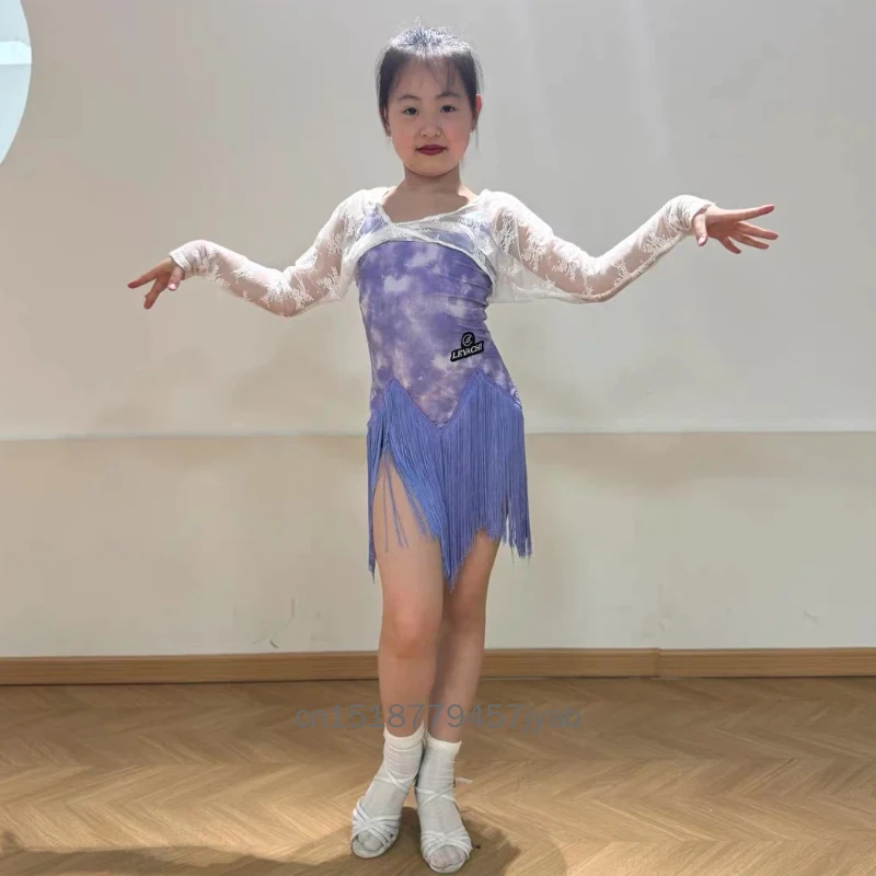 

Advanced Style 2026 Spring/Summer Strap New Latin Dance Dress for Girls, Children, Adults, Daily Practice Performance Dance Dres