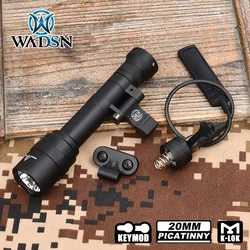 Tactical M640U Surefir M600 Scout Flashlight Airsoft Weapon White Led Light 180° adjustable Mount Fit M-Lok Keymod 20mm Rail
