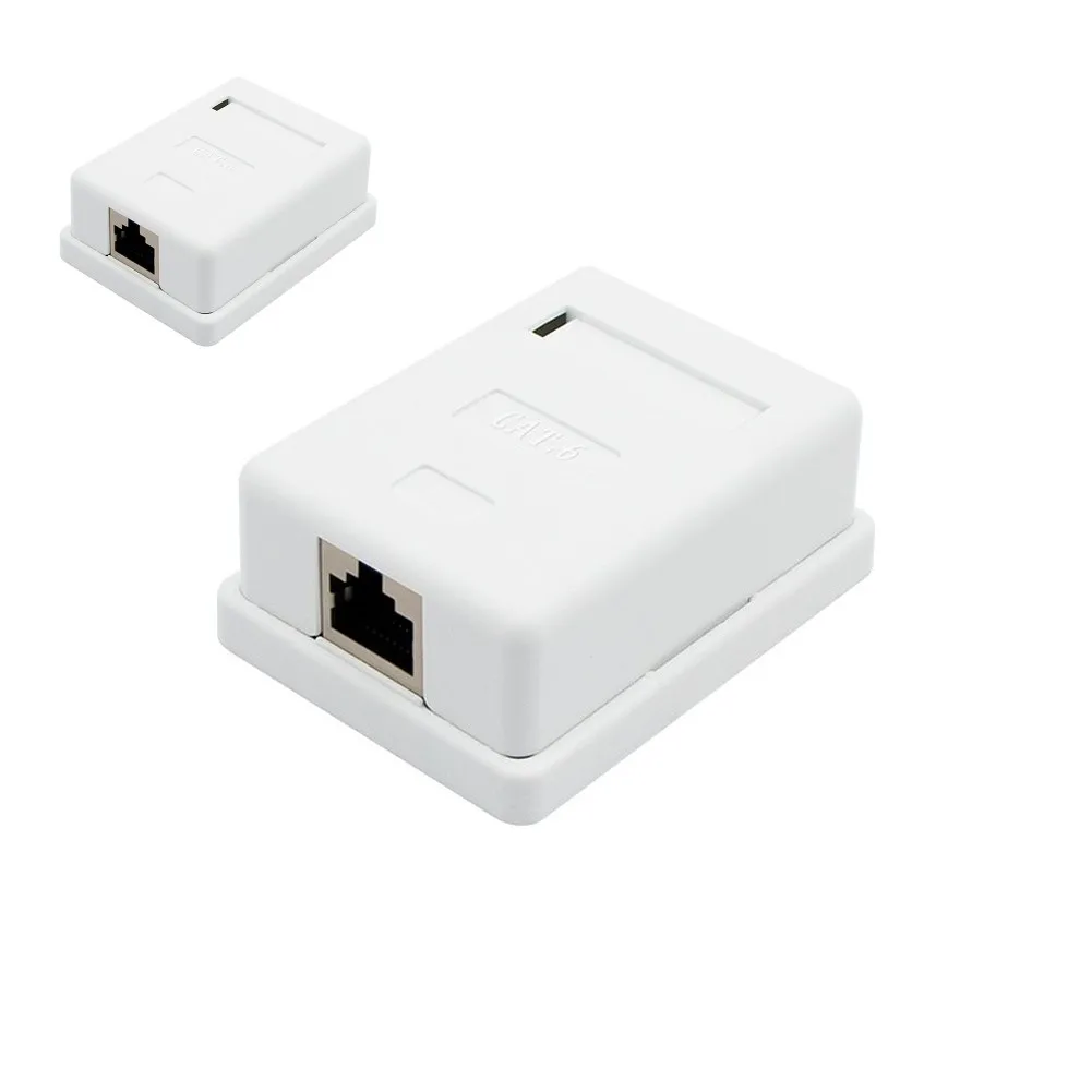 Network Panel Box Single/dual Port Shielded Category 6 Network Junction Boxes For Network Shielded CAT6 Module Spare Parts