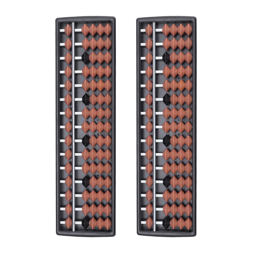 

2 Pcs Abacus Mental Arithmetic Premium Material Educational Fine Workmanship Plastic Portable Counting Traditional