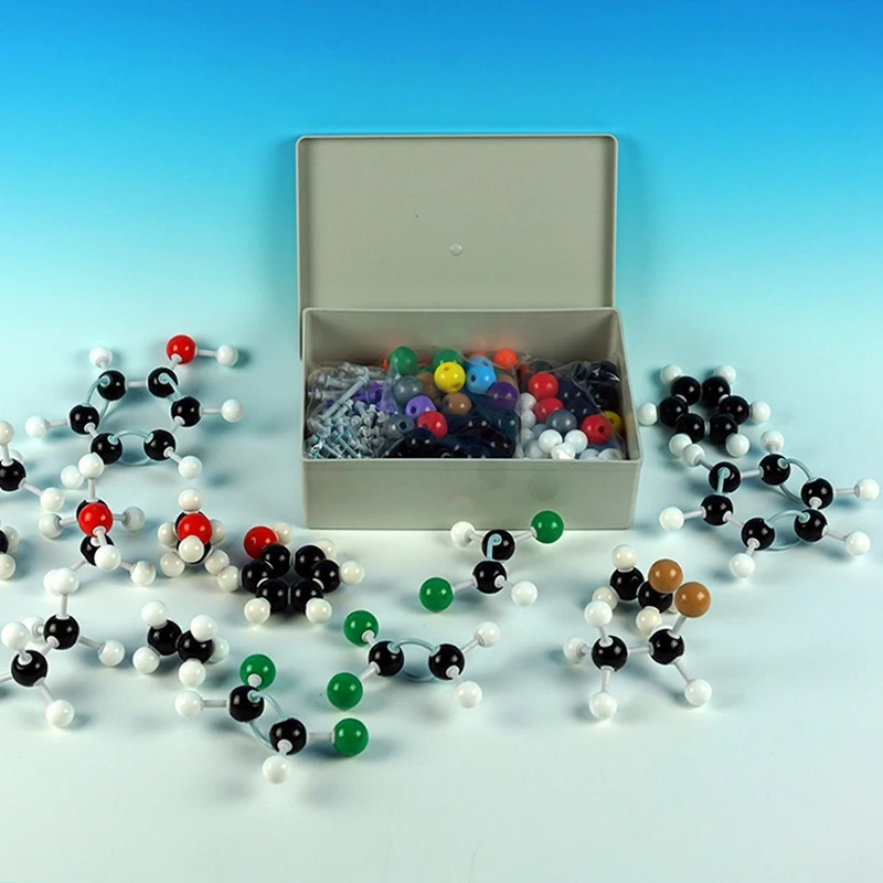 Juego de kit de modelo de estructura molecular de enseñanza experimental para profesores y estudiantes de secundaria