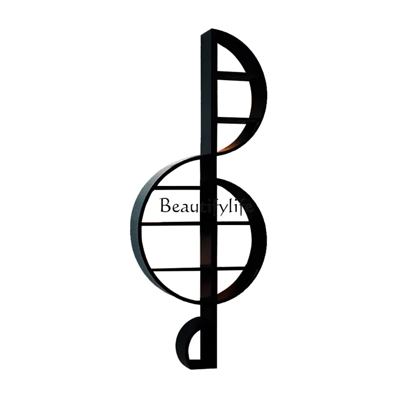 LXNote Wall Decorations Art Piano Room Wall Shelf Musical Instrument Room Storage RackSSS
