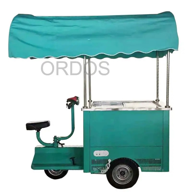 

Electric Type Ice Cream Cart With Customized 1m Freezer 220v/110v/48V DC For Italian Ice Cream Customized Ice Cream Holder