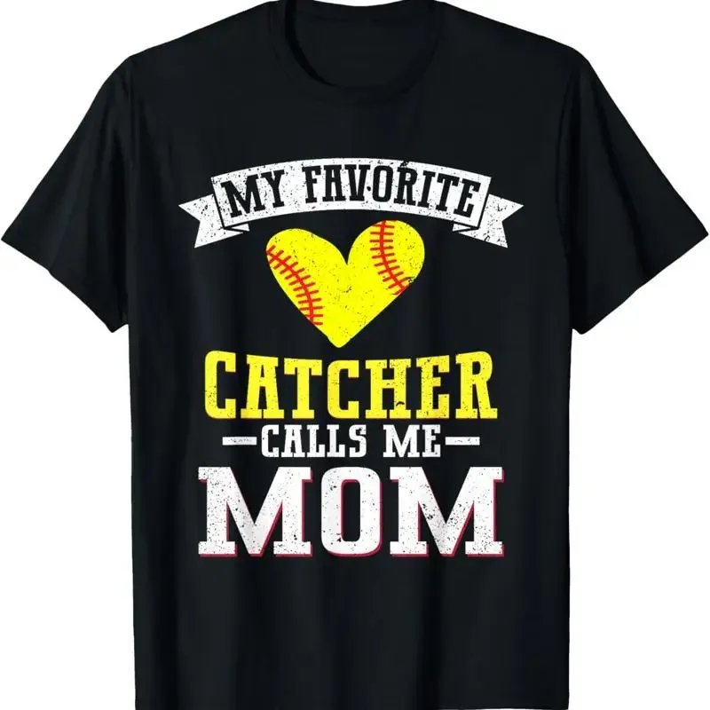 My Favorite Catcher Calls Me Mom Softball T Shirt