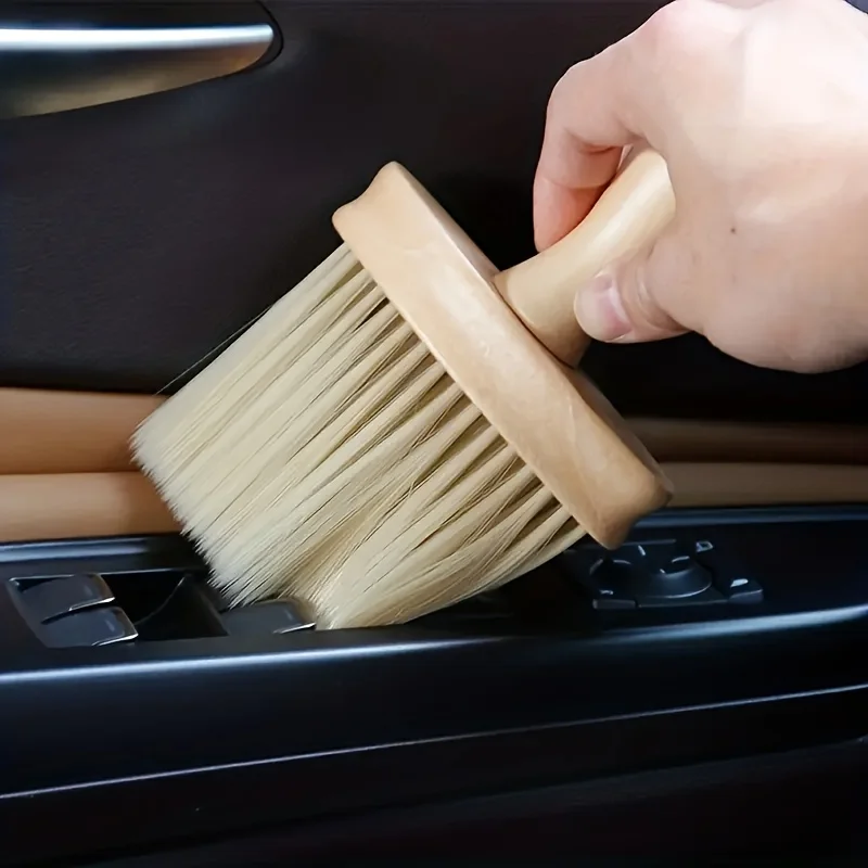 Multifunctional soft bristle brush car air vents centre console seat interior crevice cleaning brush keyboard cleaning brush