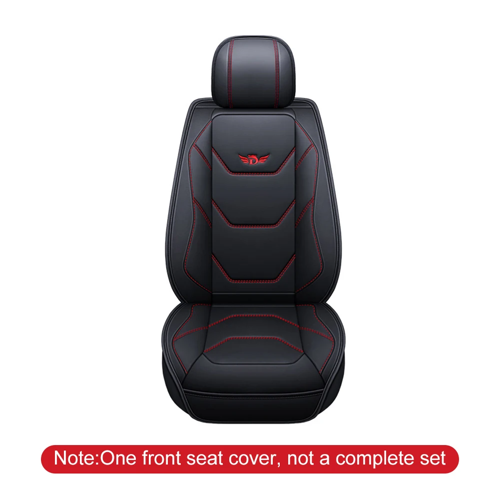 1pc Car Seat Cover PU Leather Universal Car Front Seat Covers accessories Seat Back Cushion Leather Protetor Auto Interior parts