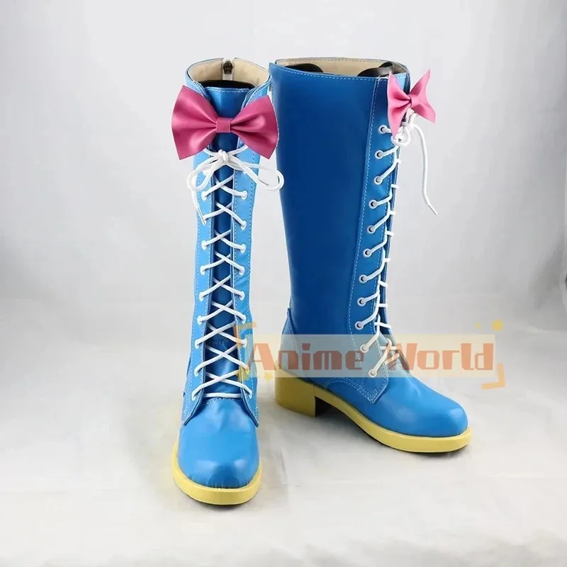 2025 11 Pinkie Pie zapatos de cuero PU botas de Carnaval de Halloween accesorios de Cosplay de Anime hechos a medida