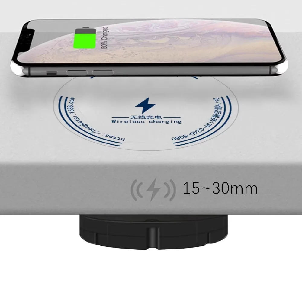 air-proof mobile phone Hidden air-proof rechargeable earphones Wear mobile phone case wireless charging 15W  universal